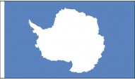 Antarctica Hand Waving Flags